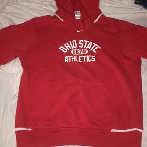 red nike Ohio State Athletics hoodie